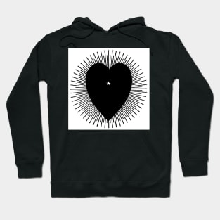 Black heart with sunburst, 1914 Hoodie